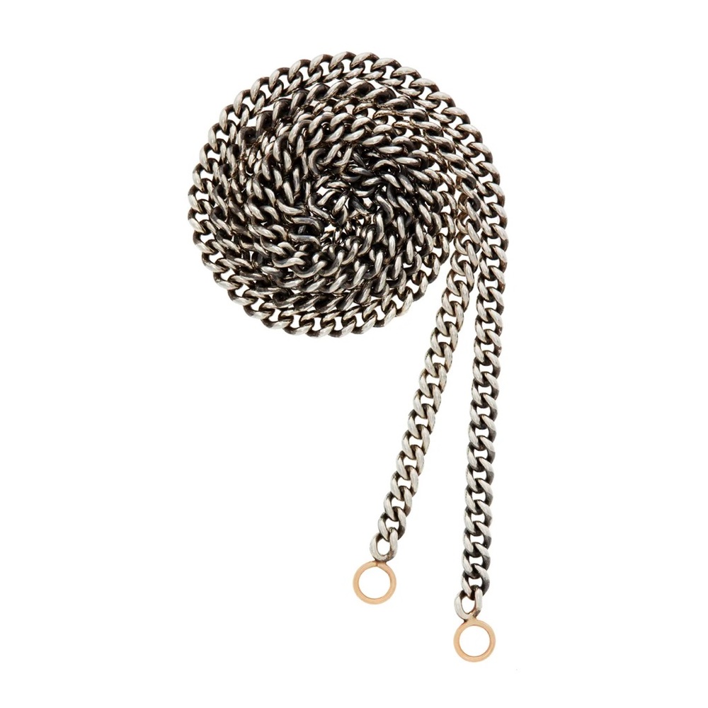 Marla Aaron Heavy Curb Silver Necklace